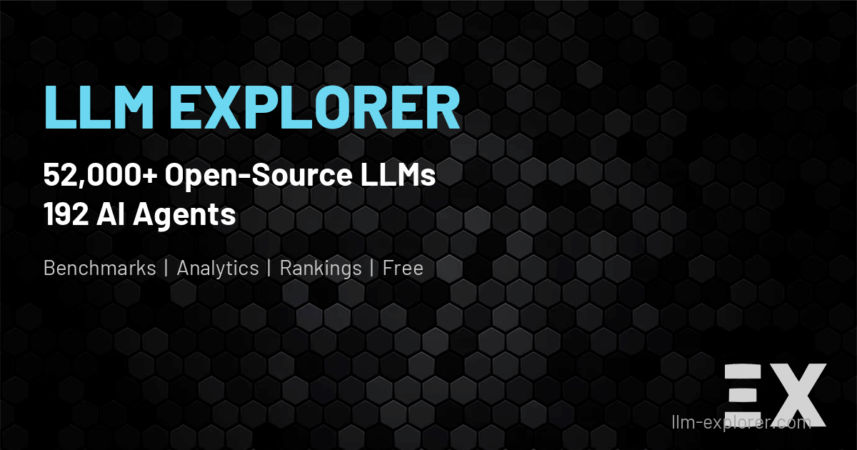 LLM Explorer: AI Agent and Open-Source Language Model Directory · Twitter