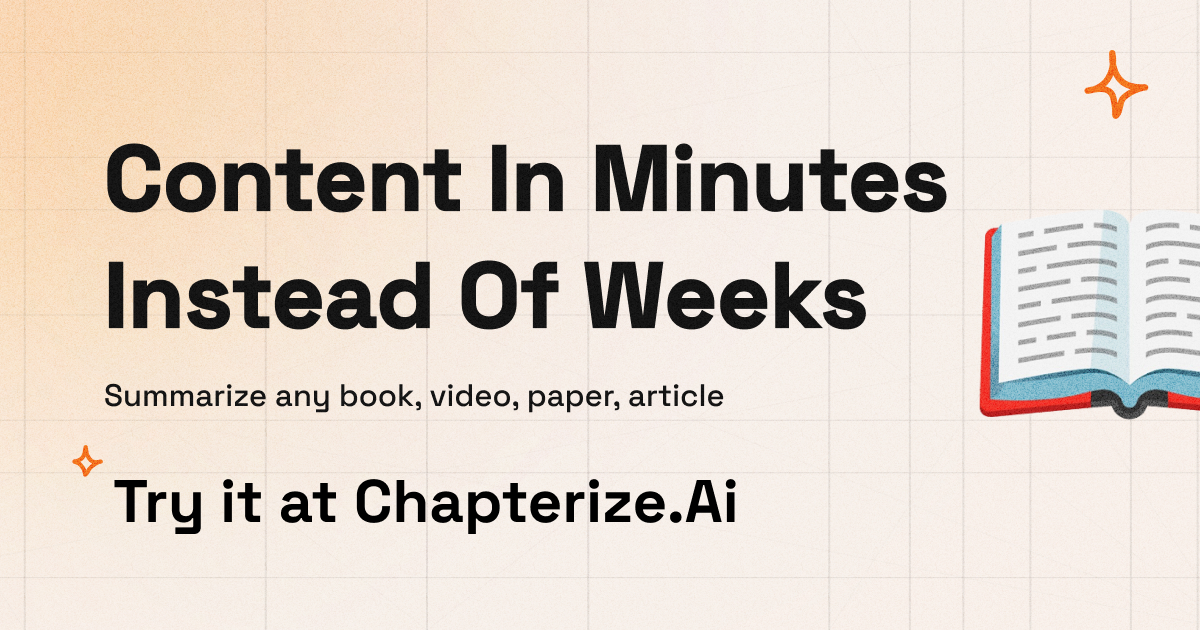 Chapterize.ai 📚 | AI-Powered Video & Book Summaries · Twitter