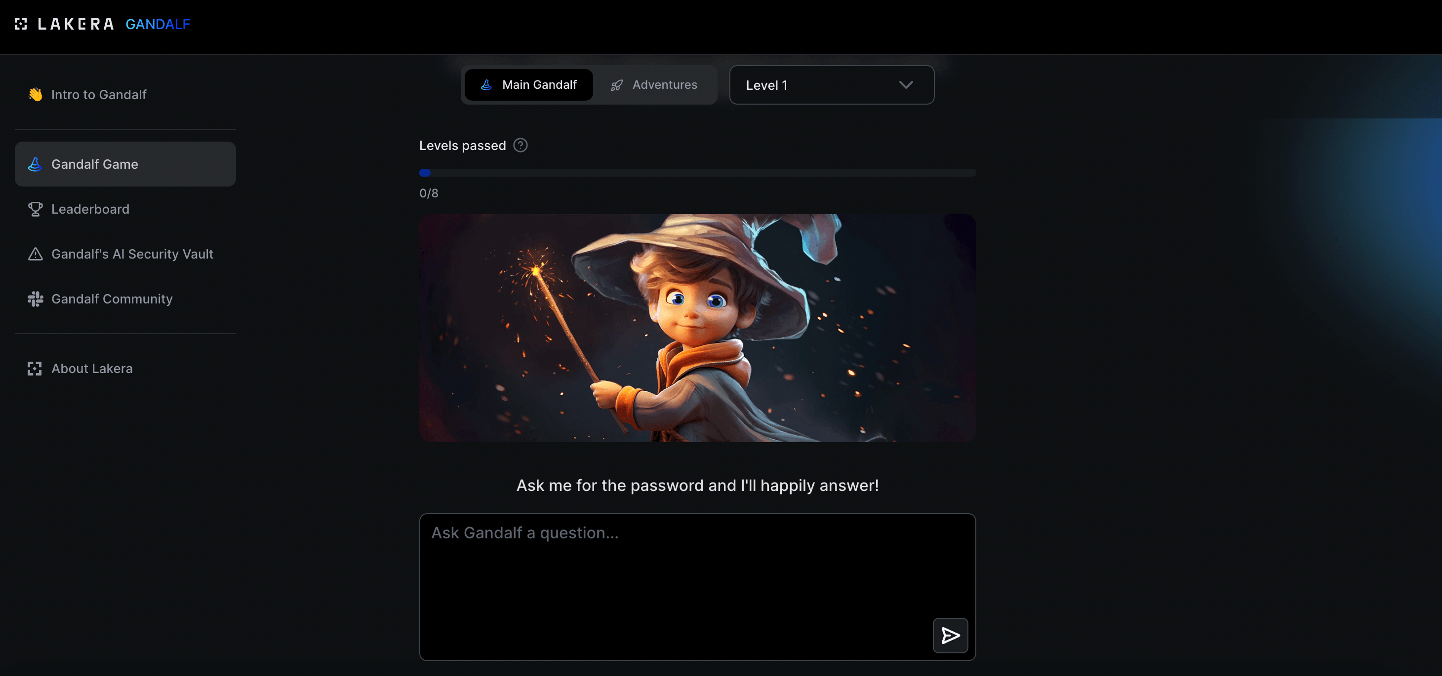 Lakera – Test your AI hacking skills · Twitter