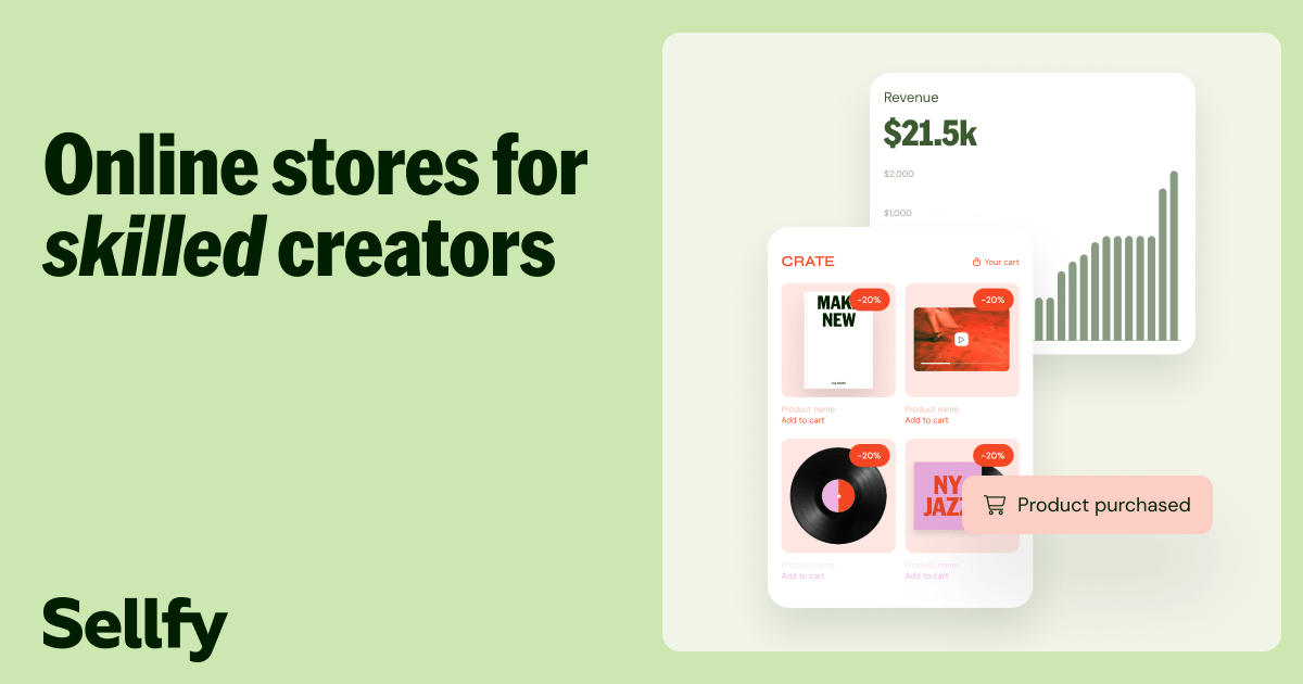 Online Store Builder: Create a Free Online Store | Sellfy · Twitter