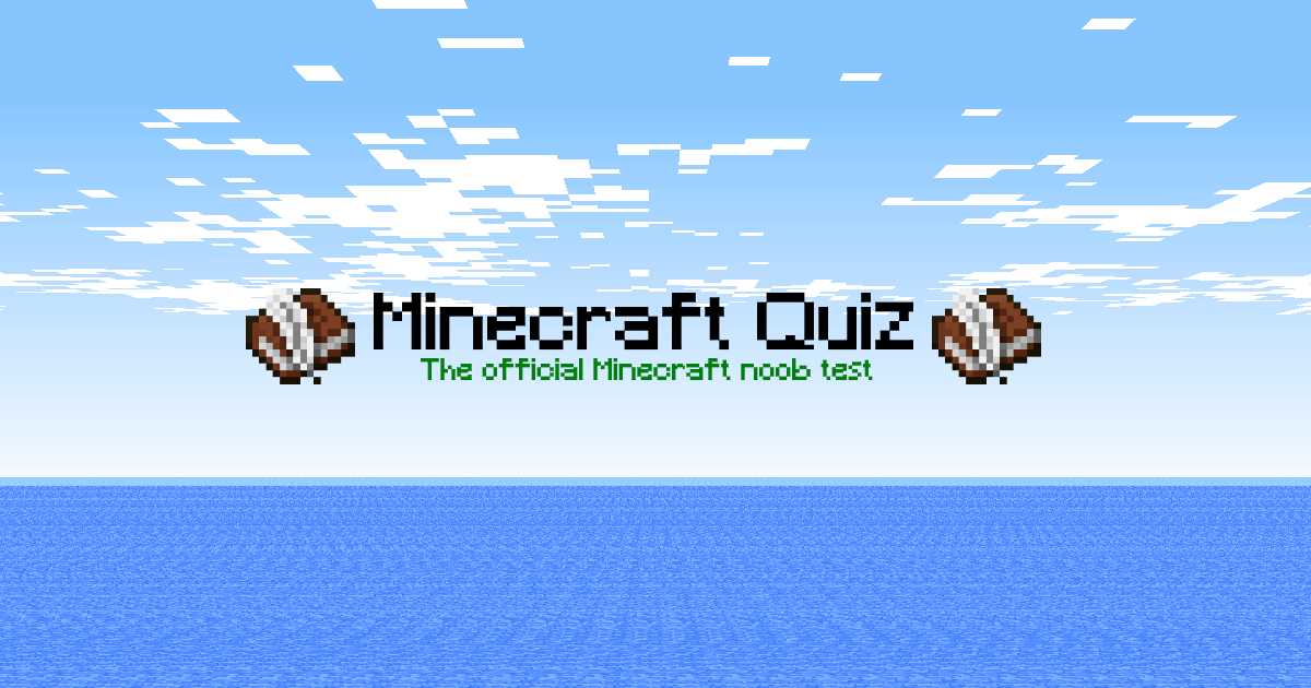 Minecraft Quiz · Twitter