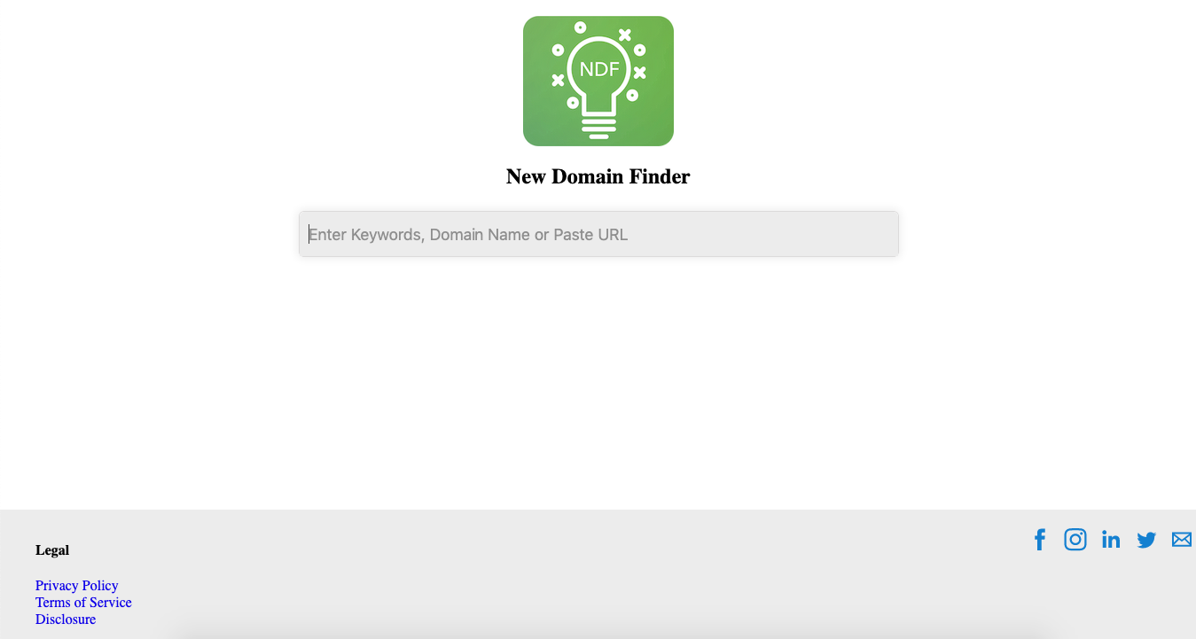 AI domain name generator & domain checker · Twitter