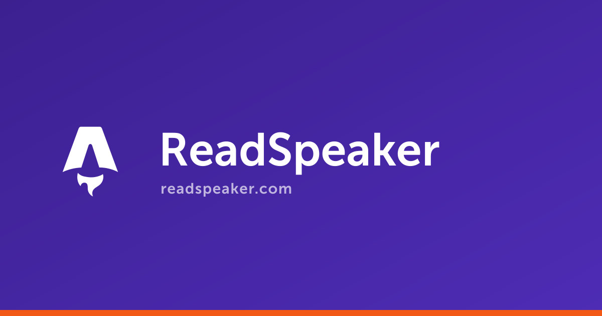 ReadSpeaker: The Text-to-Speech Company · Twitter