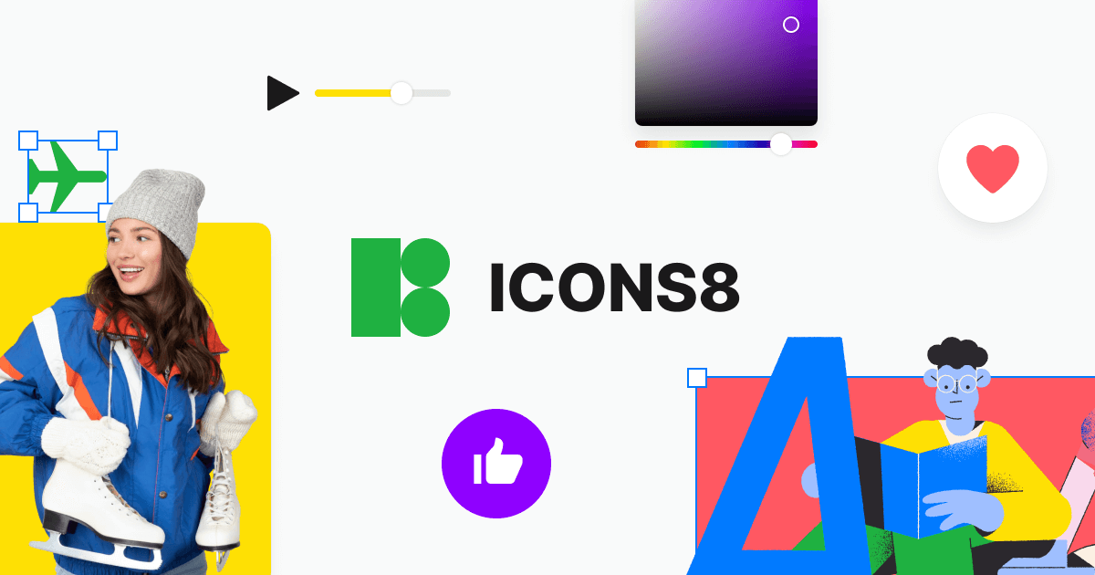 Icons8 - Icons, Illustrations and 3D for Designers and AI Agents · Twitter