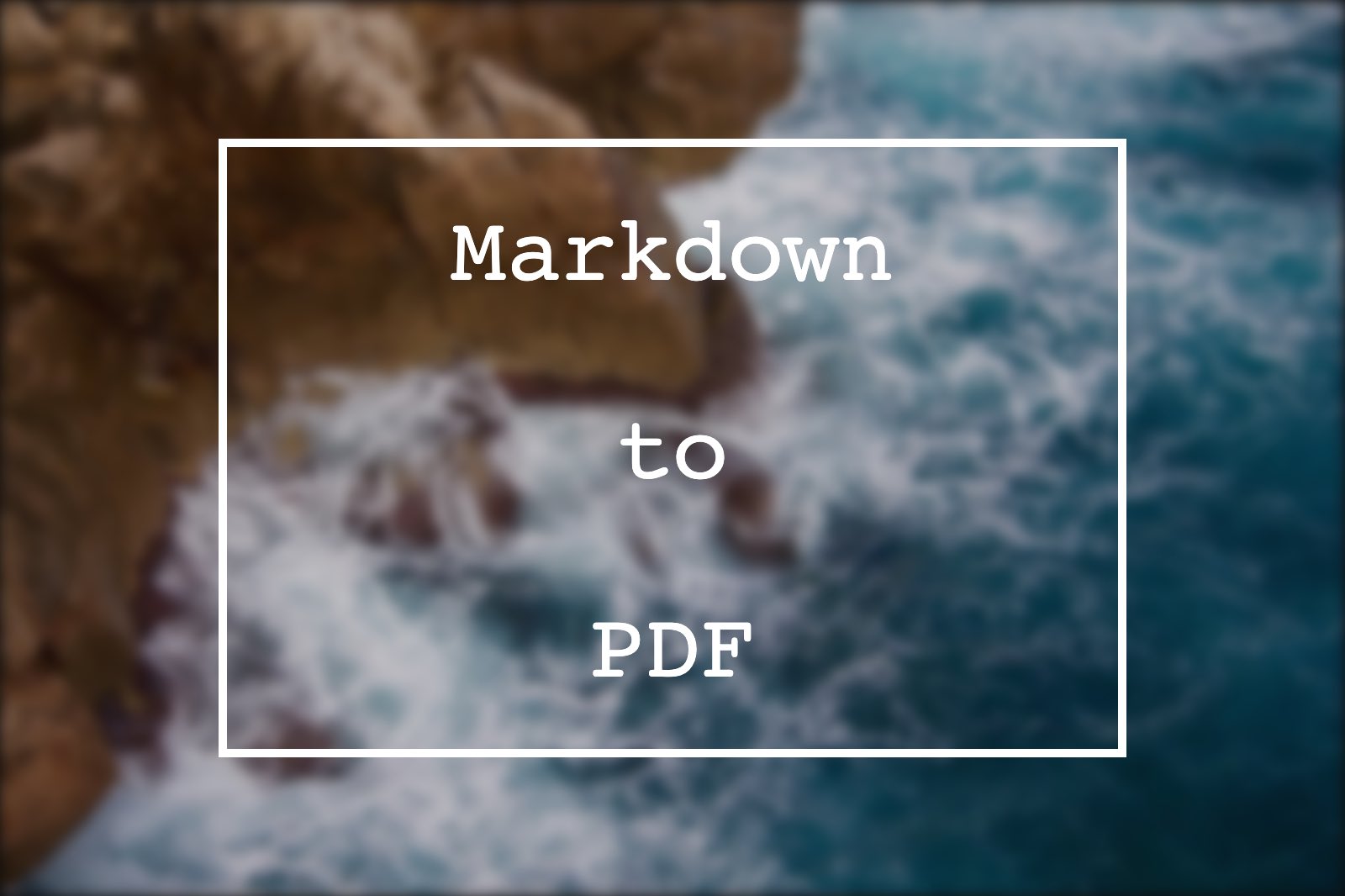 md2pdf - Markdown to PDF · Twitter