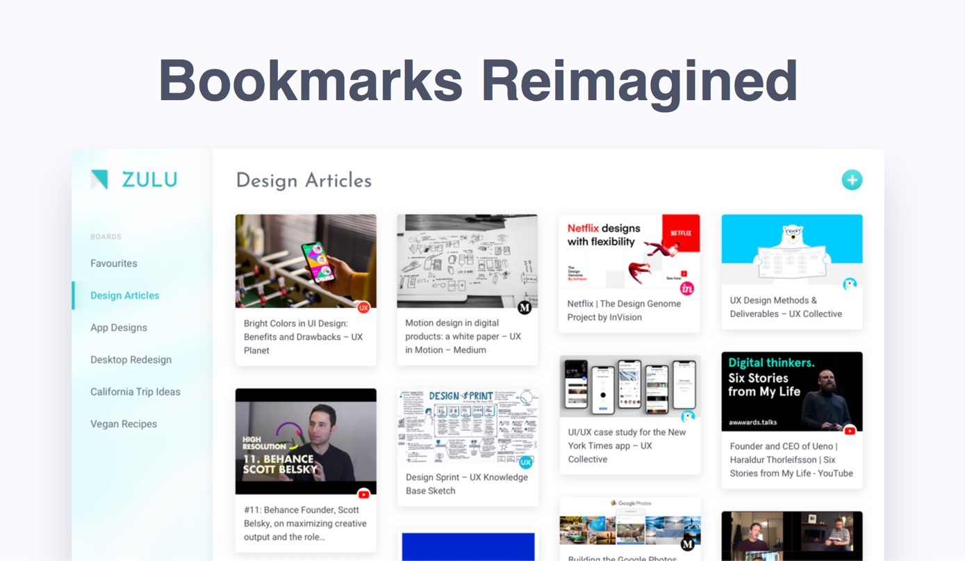 Zulu - Bookmarks reimagined · Twitter