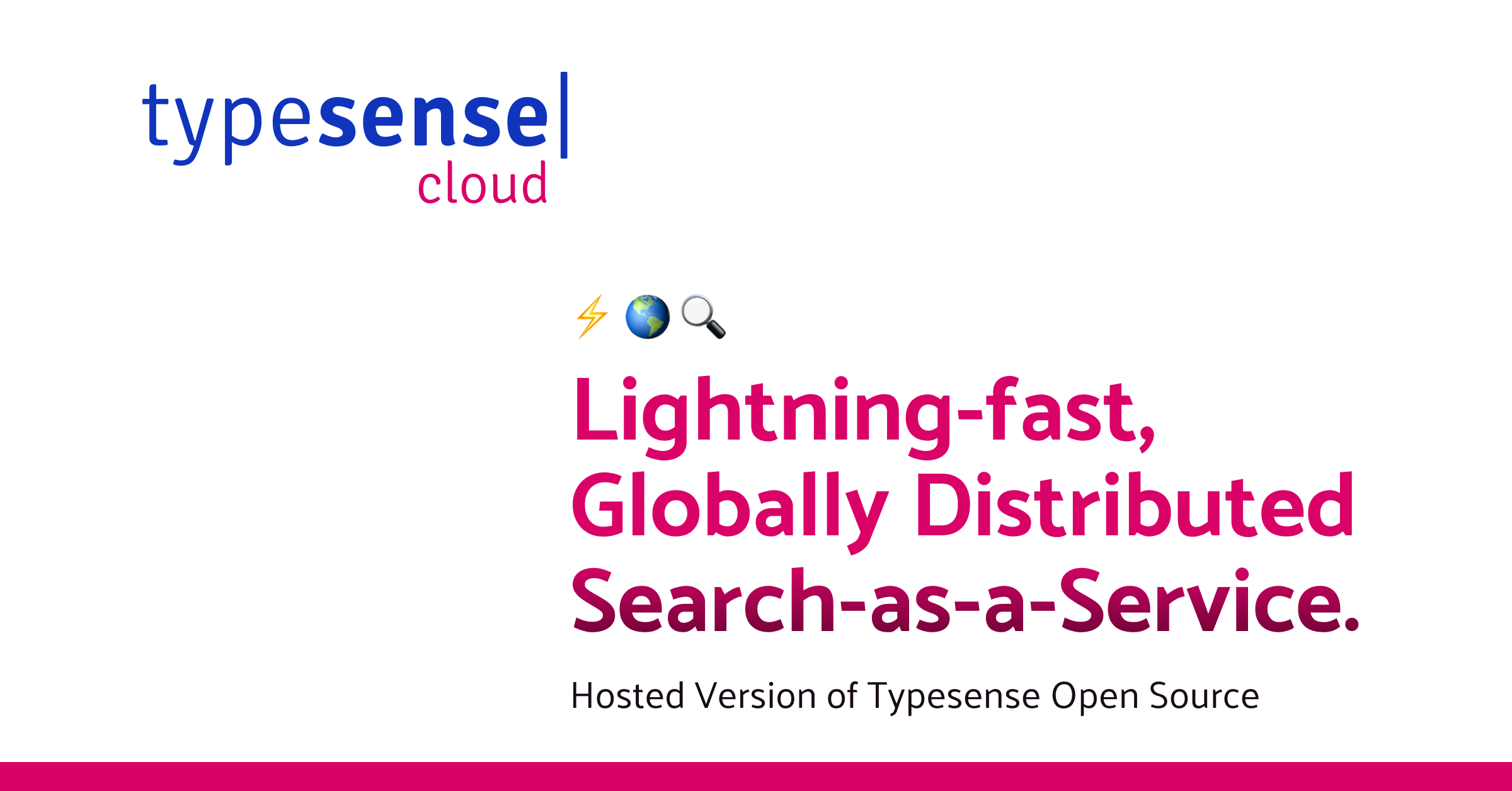 Hosted App and Site Search | Typesense Cloud · Twitter