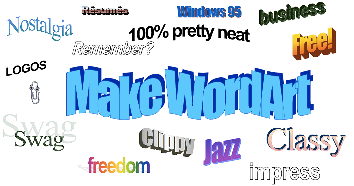 Free WordArt Generator - Create 90s Text Effects Online