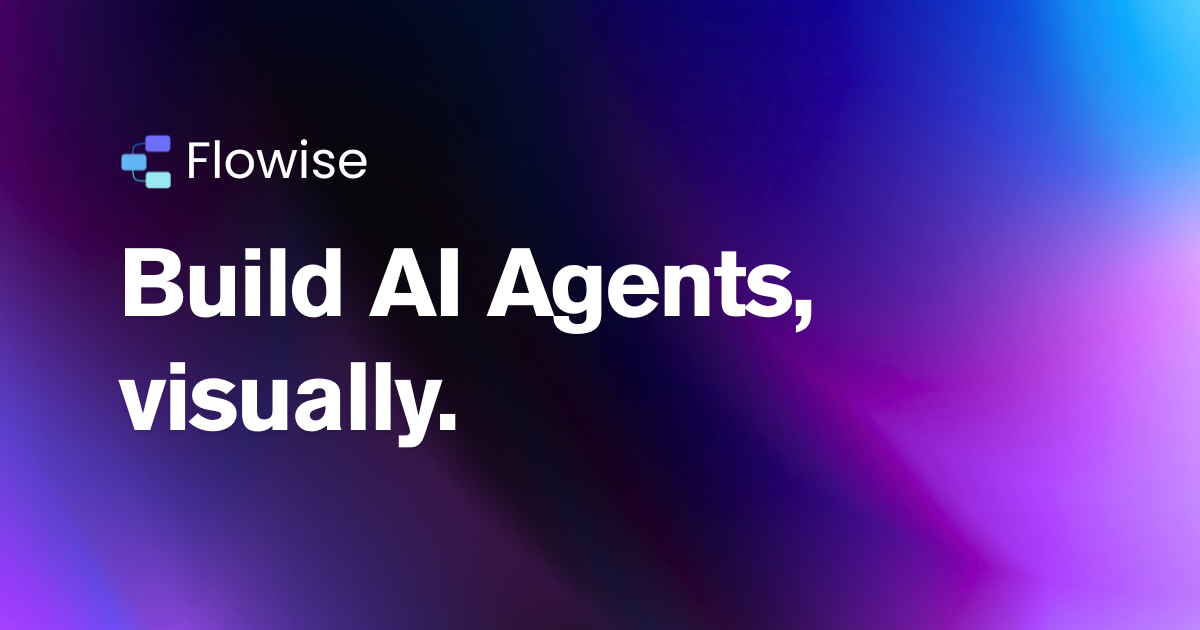 Flowise - Build AI Agents, Visually · Twitter