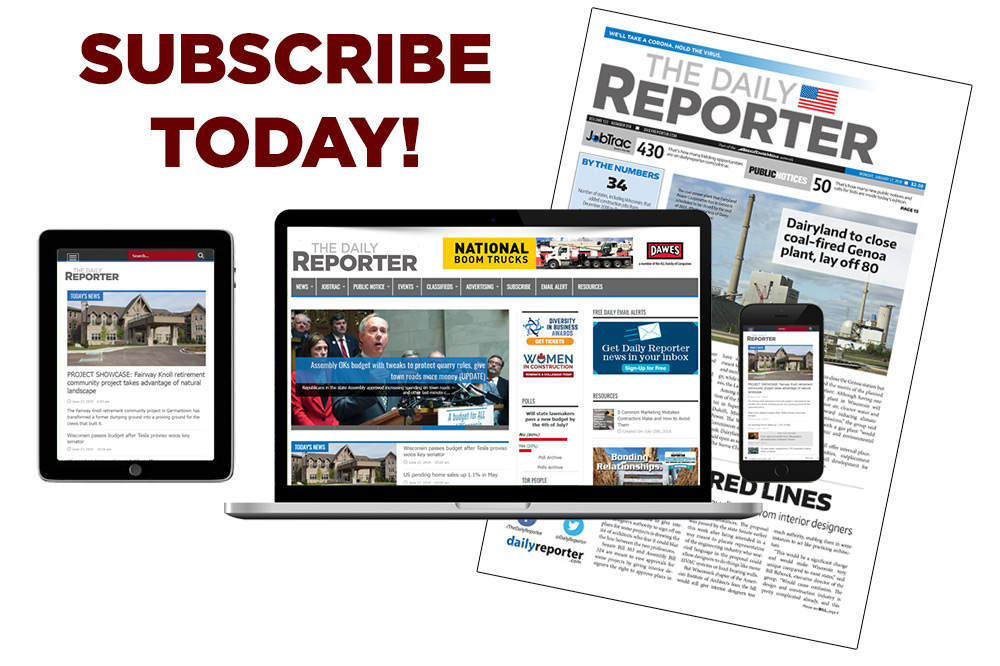 The Daily Reporter - WI Construction News and Bids · Twitter