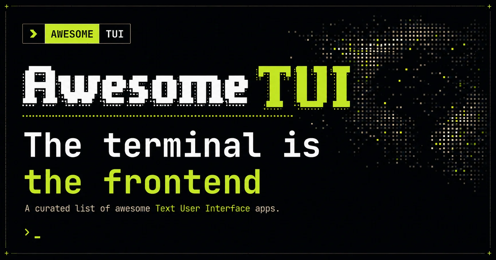 Awesome TUI - Terminal User Interface Apps
