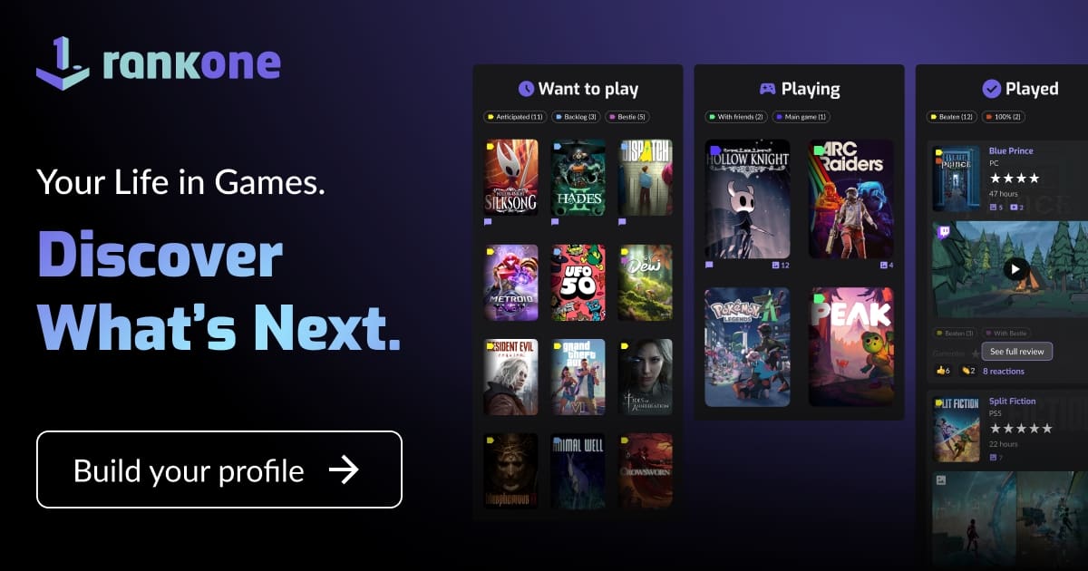 Your Life in Games | Track your library | Rankone · Twitter