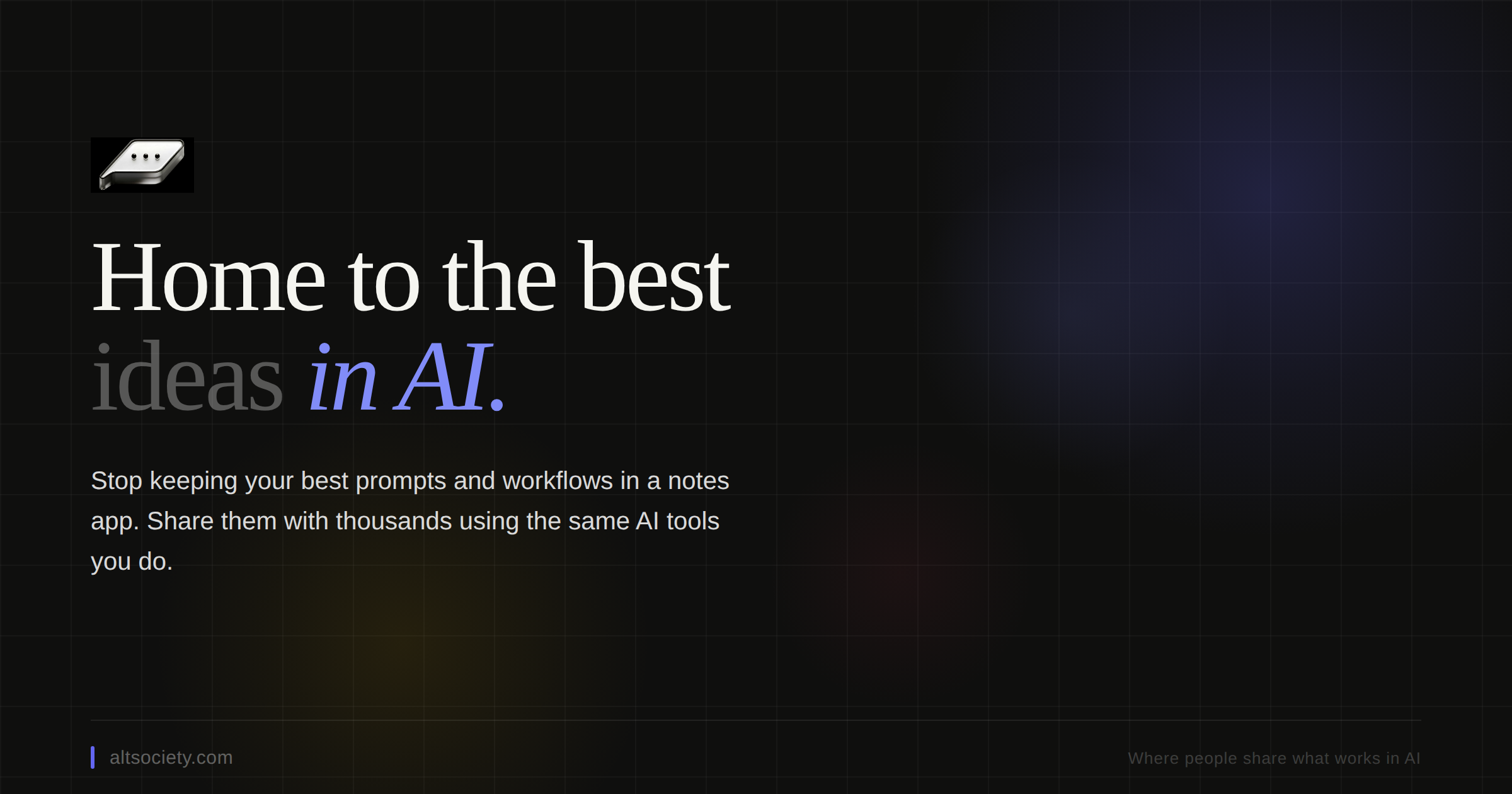 Home to the best ideas in AI.