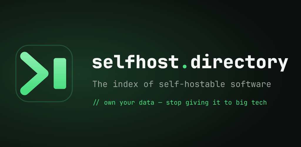 selfhost.directory — the index of self-hostable software
