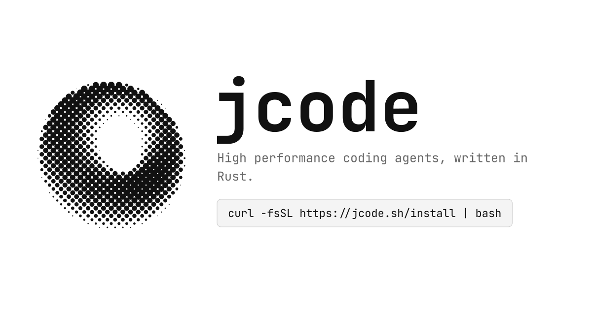 jcode - open-source AI coding agent for the terminal · Twitter