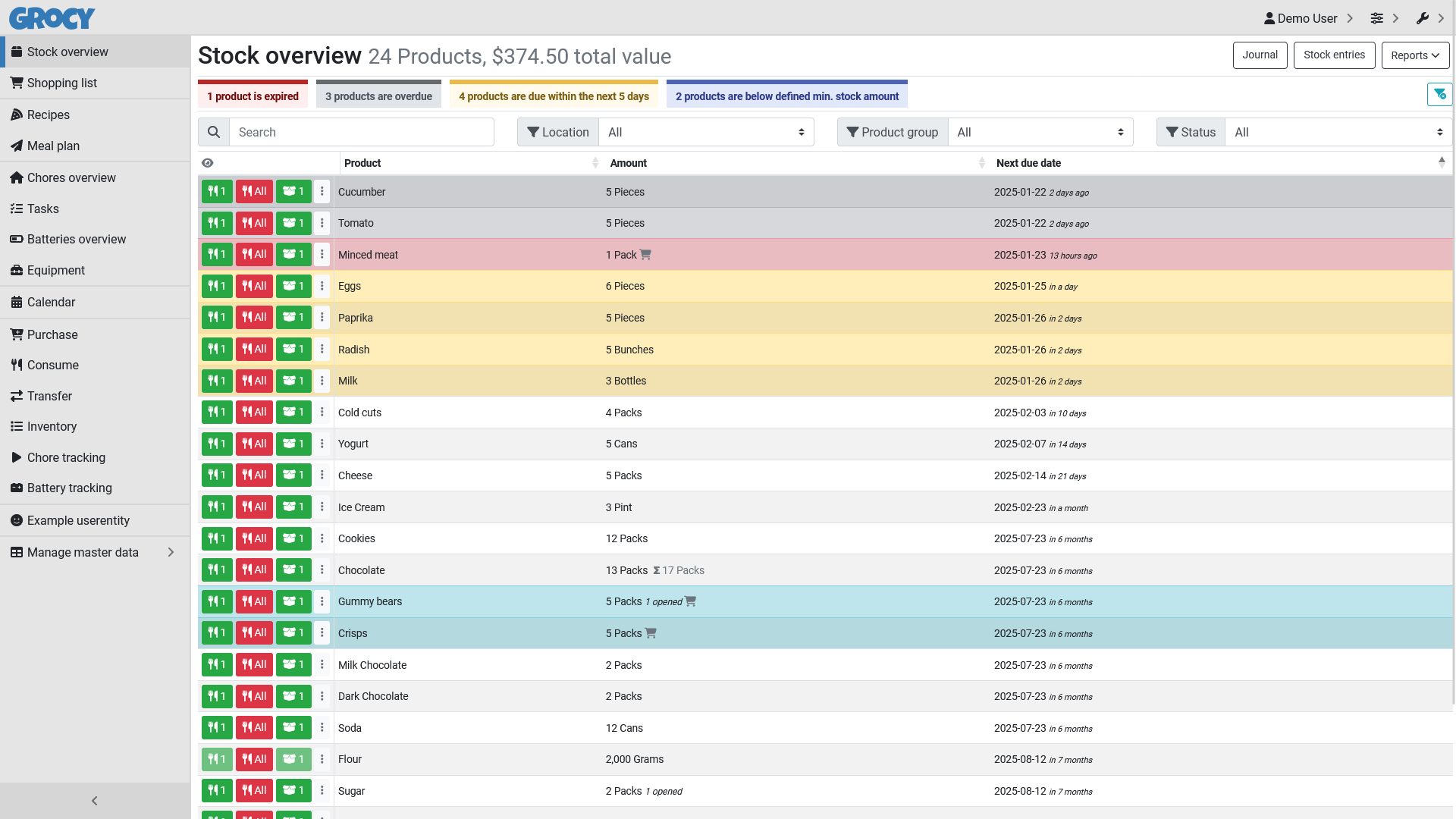 Grocy - ERP beyond your fridge · Twitter