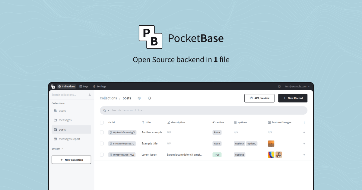 PocketBase - Open Source backend in 1 file · Twitter