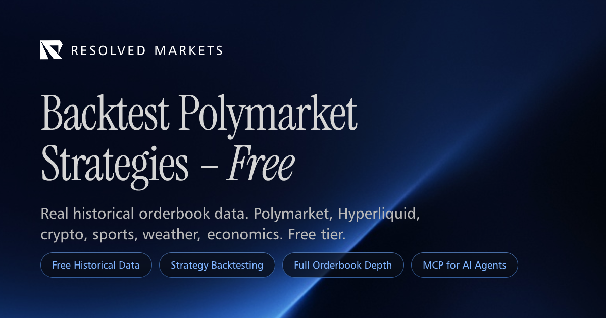 Resolved Markets — Backtest Polymarket Strategies Free