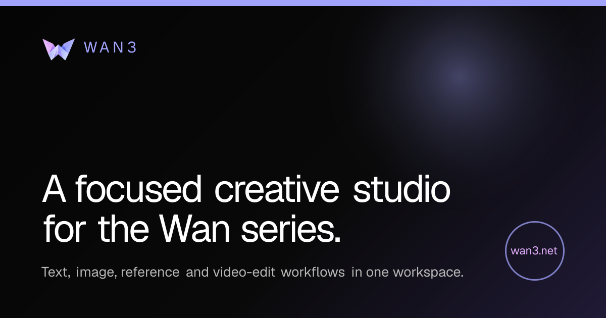 WAN3 AI Video Generator