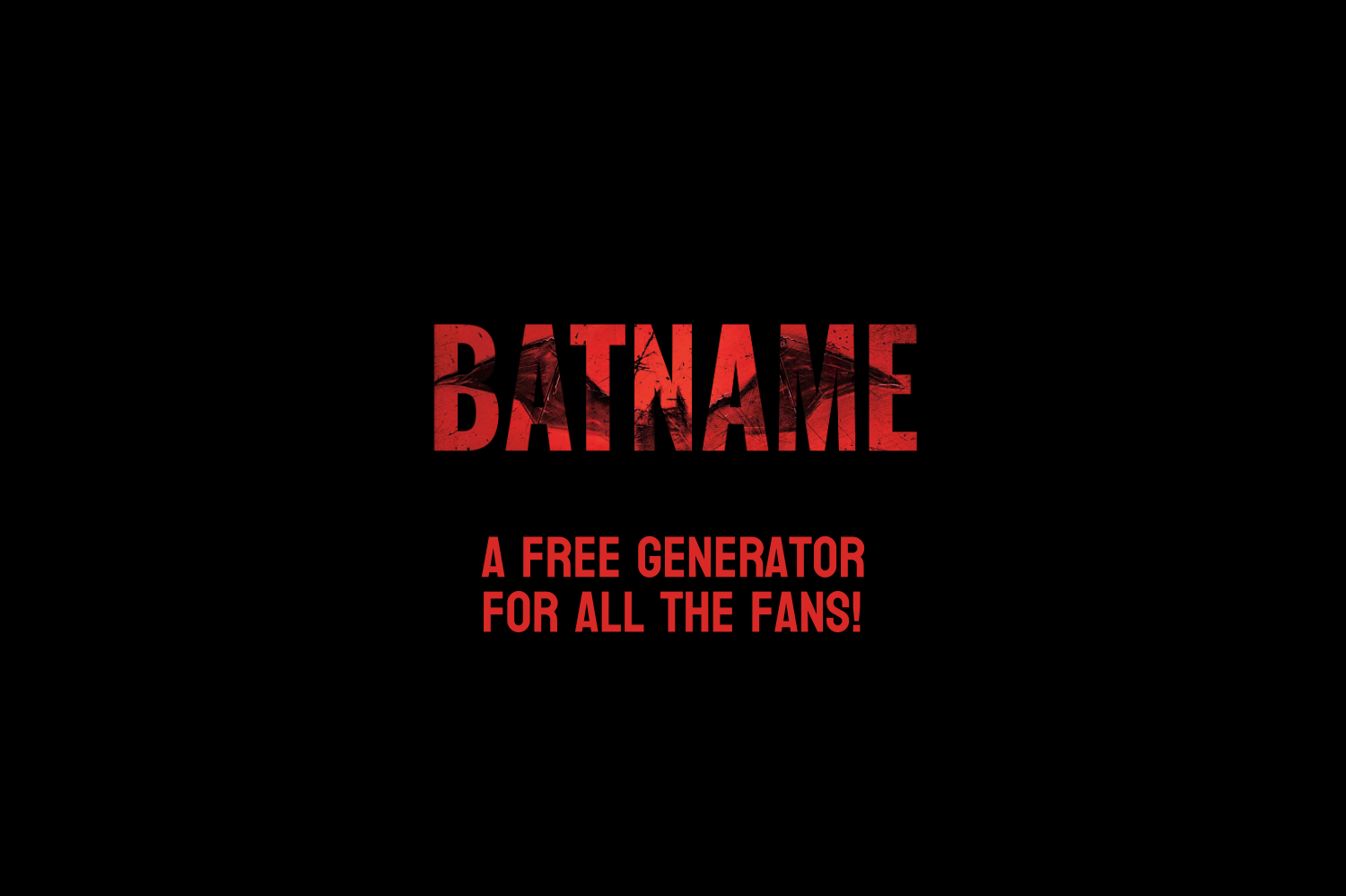 Batname - Generate Batman Logos · Twitter