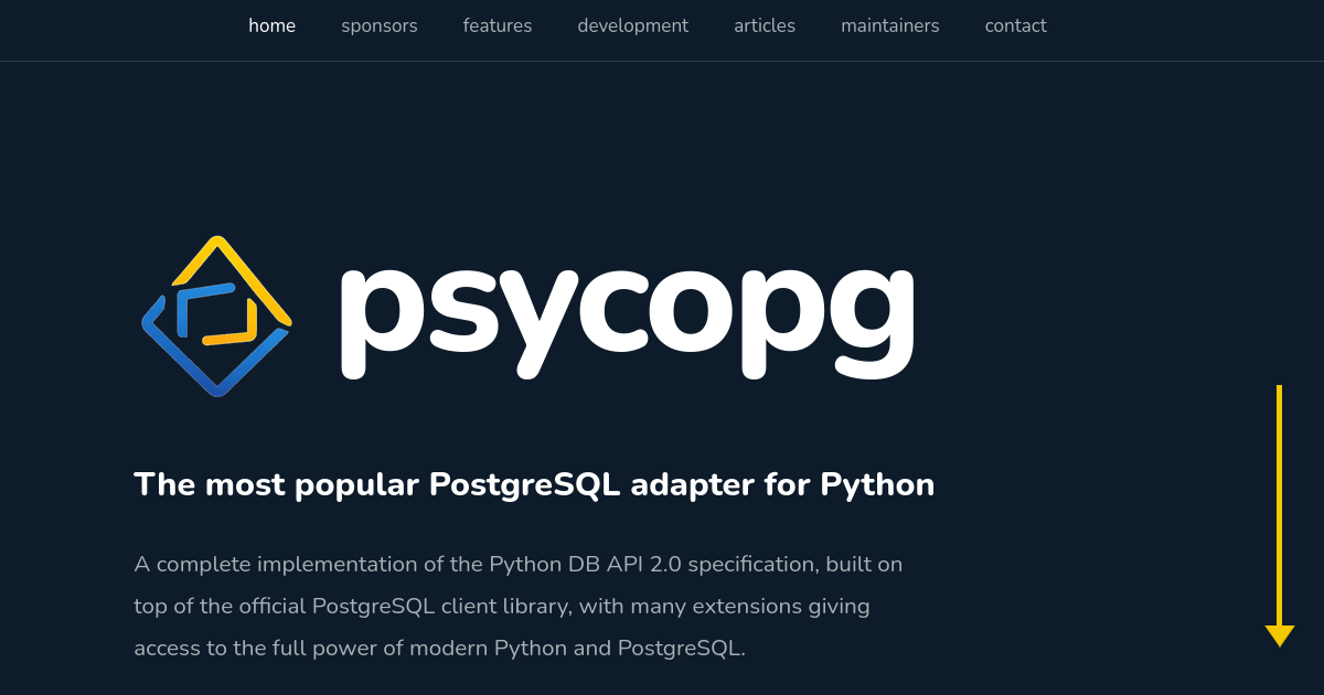 Psycopg - PostgreSQL adapter for Python · Twitter