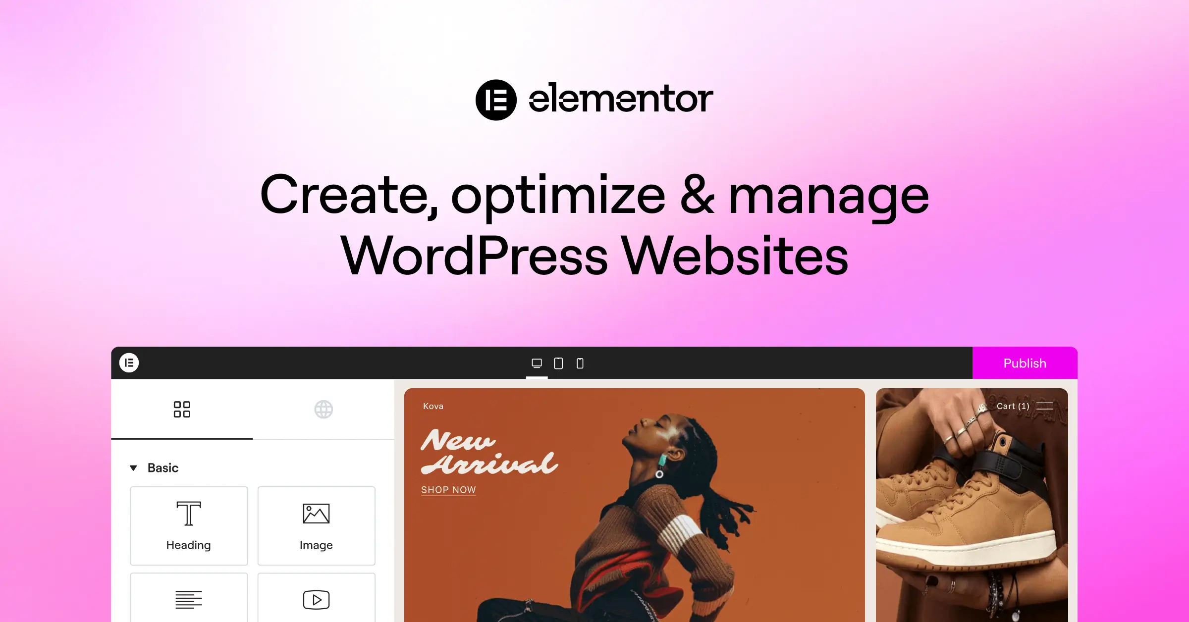 Website builder: Create a Website Now | Elementor · Twitter