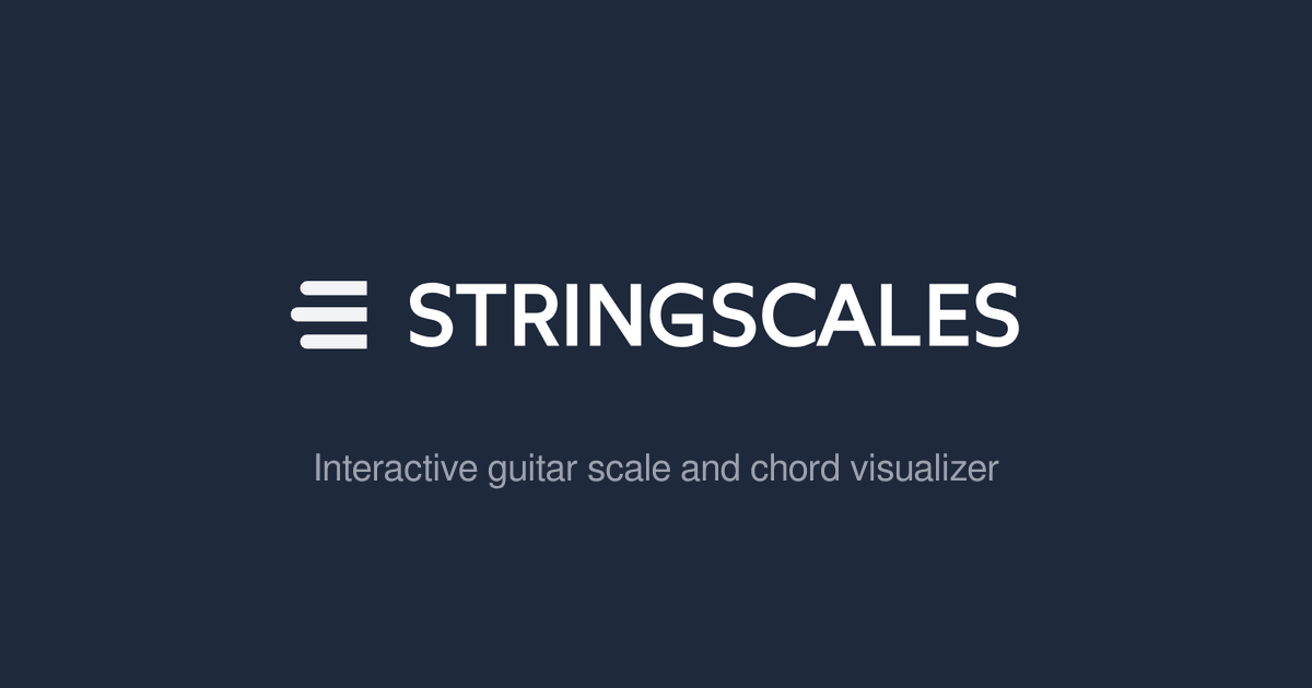 StringScales, interactive guitar scale and chord visualizer