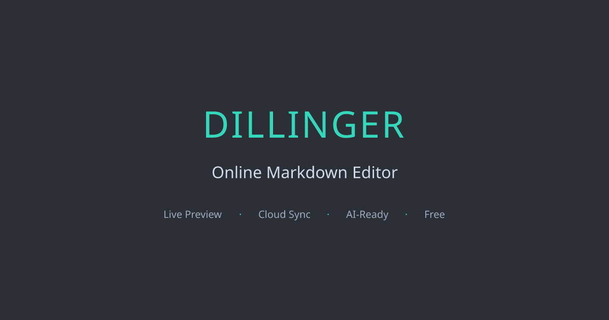 Dillinger - Online Markdown Editor