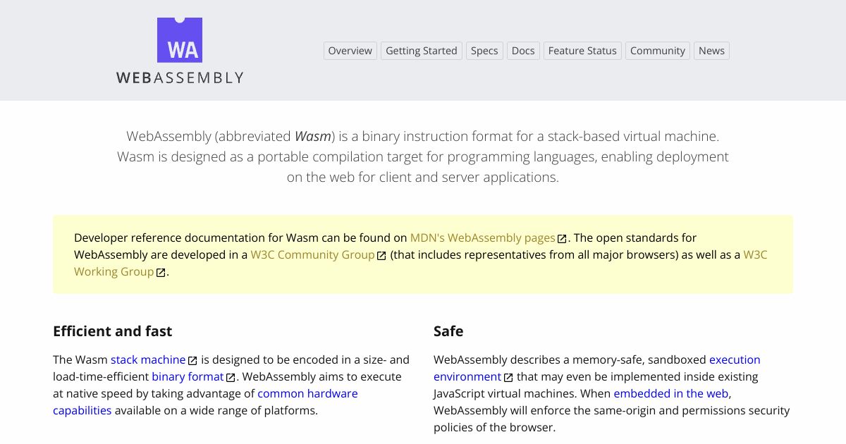 WebAssembly · Twitter