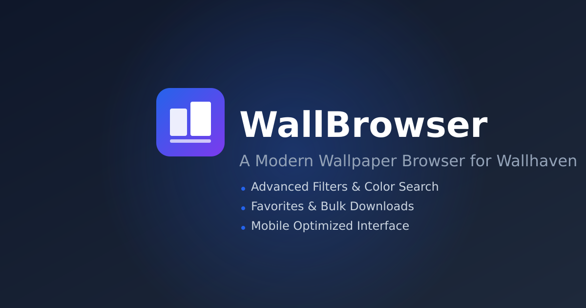 WallBrowser - A Modern Wallpaper Browser for Wallhaven