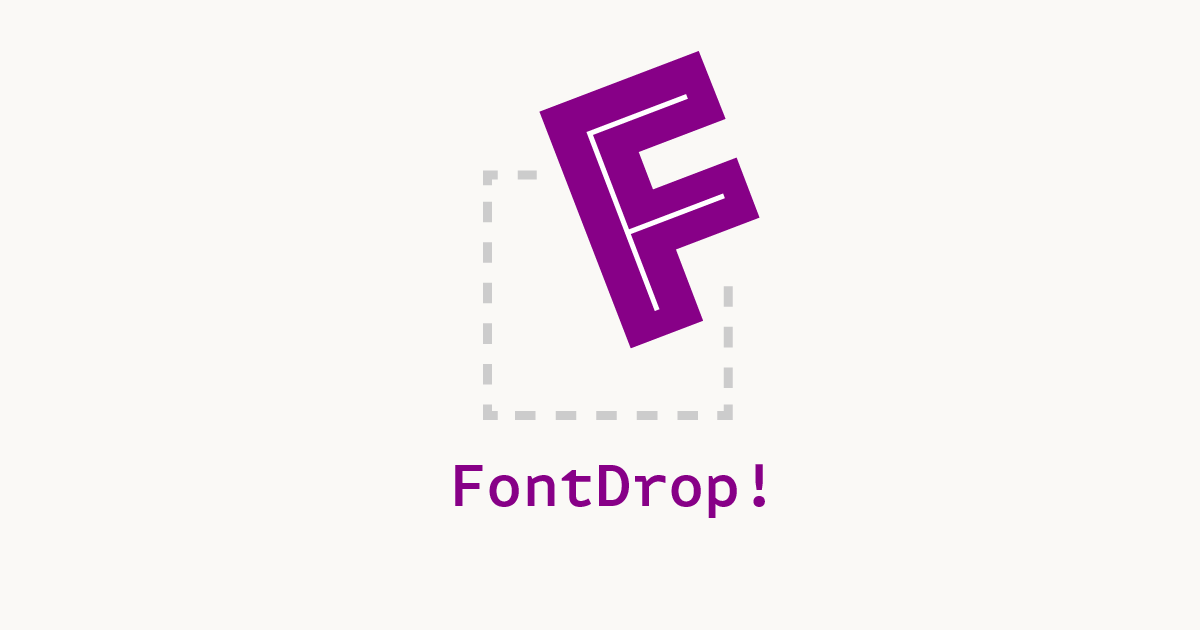FontDrop! · Twitter
