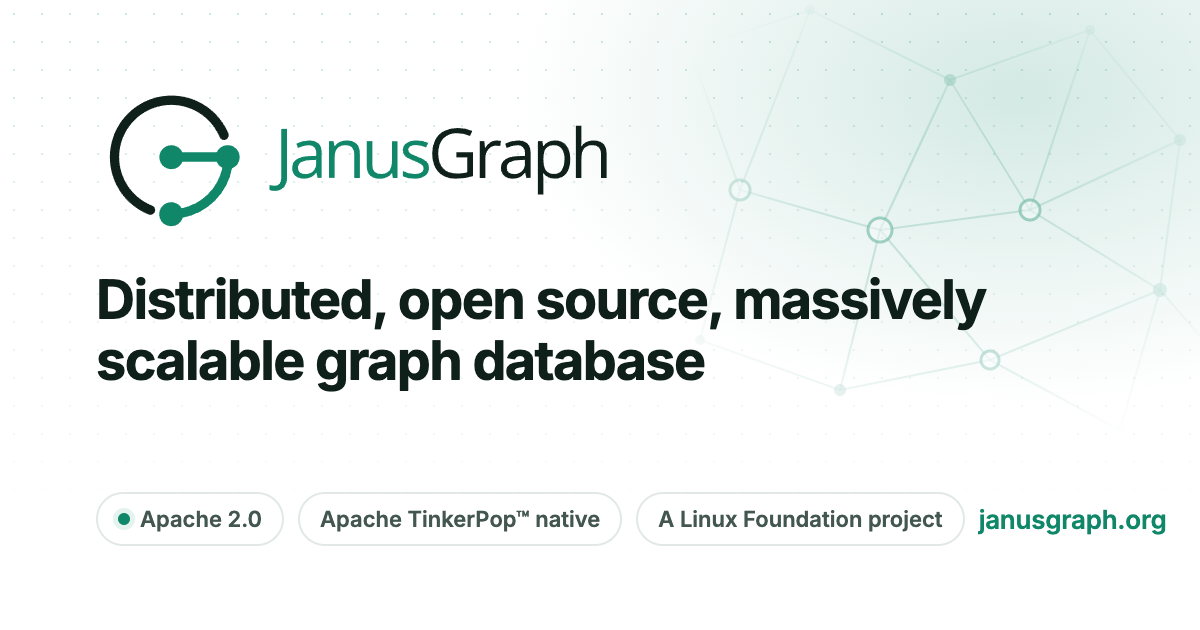 JanusGraph · Distributed, open source, massively scalable graph database · Twitter
