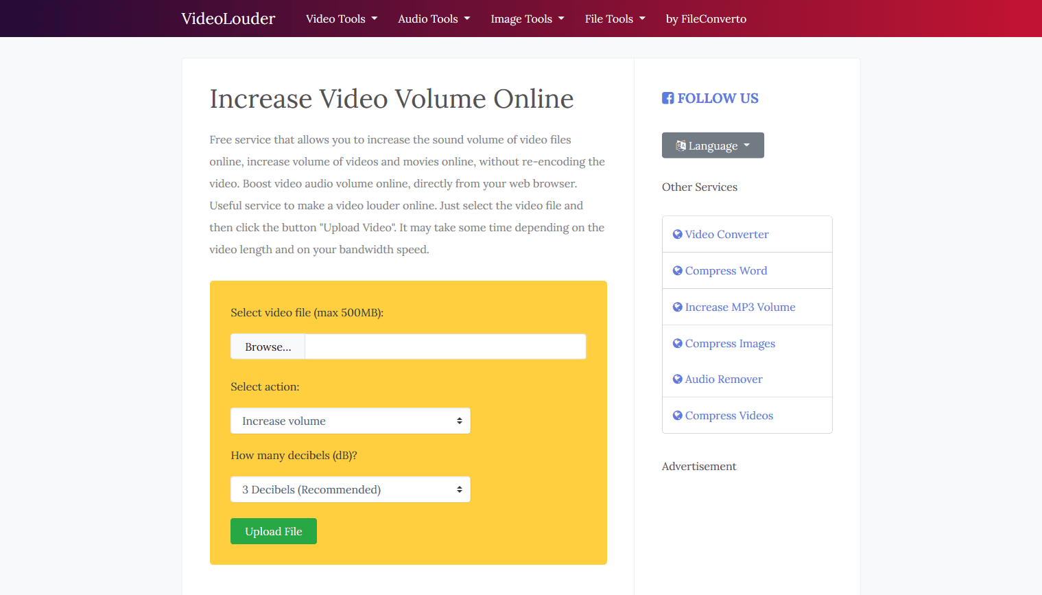 Increase Video Volume Online, Make Video Sound Louder | VideoLouder · Twitter