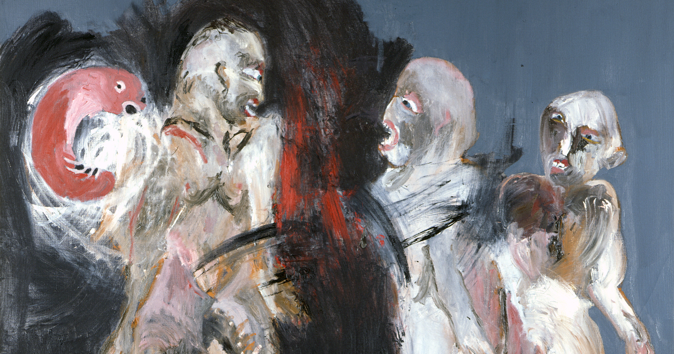 Figurative expressionist painting by Michael Hafftka