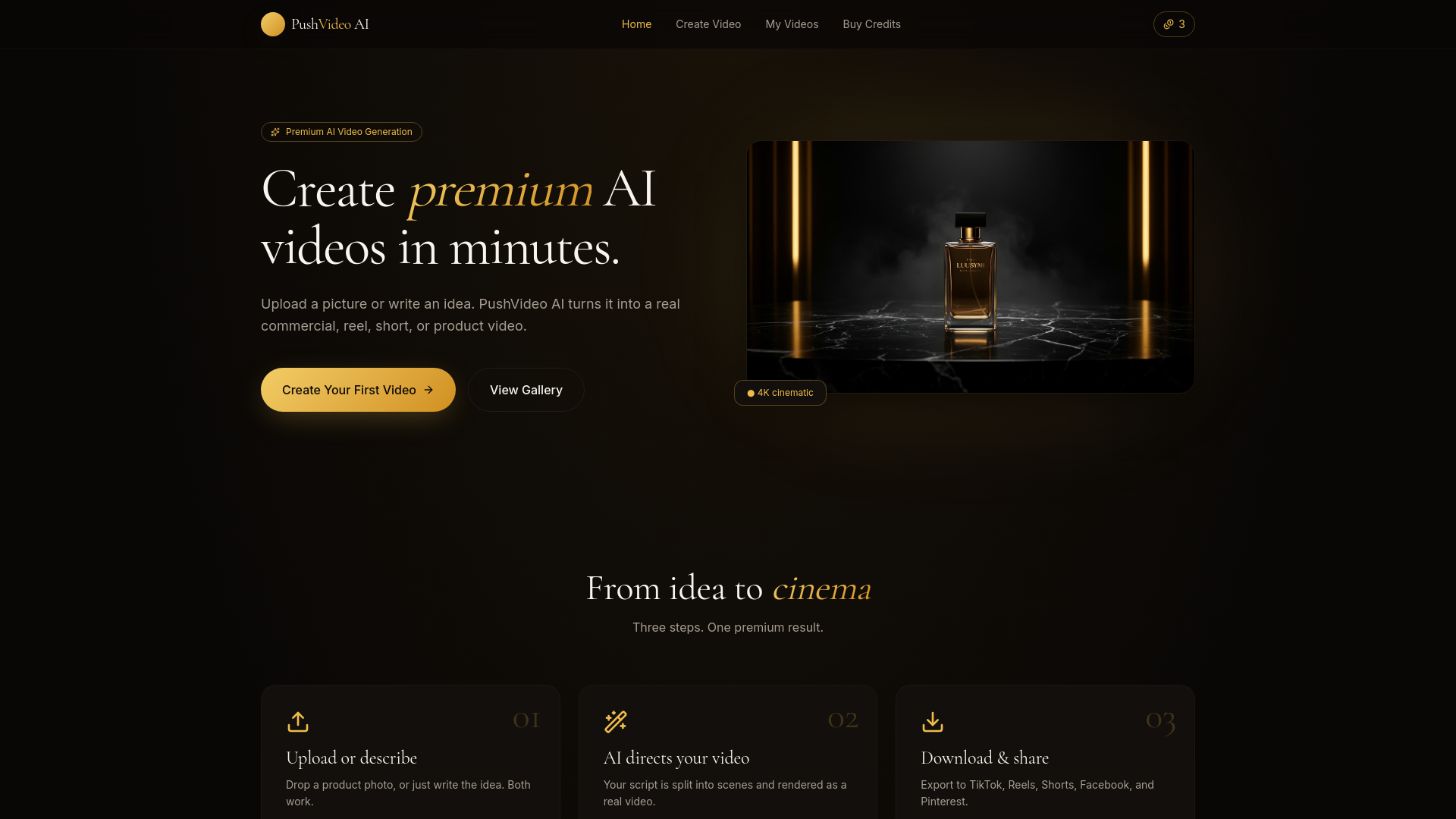 PushVideo AI — Create premium AI videos in minutes · Twitter