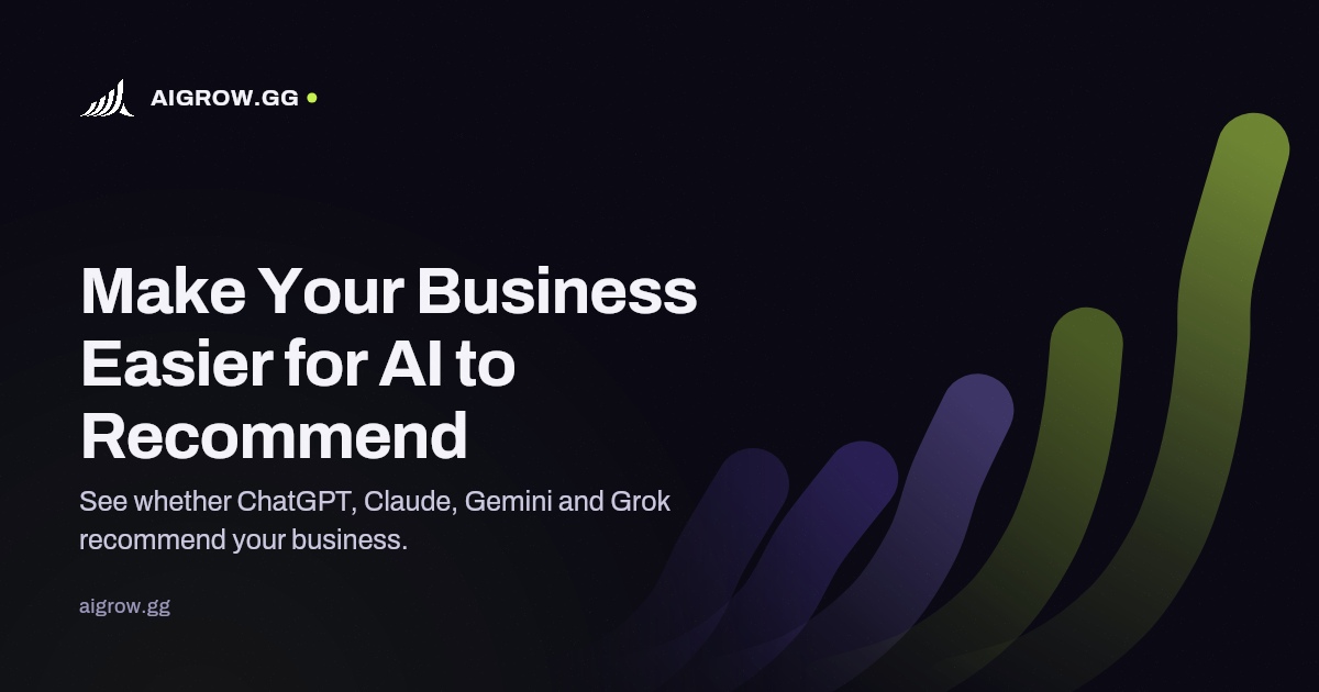 AIGROW | Make Your Business Easier for AI to Recommend