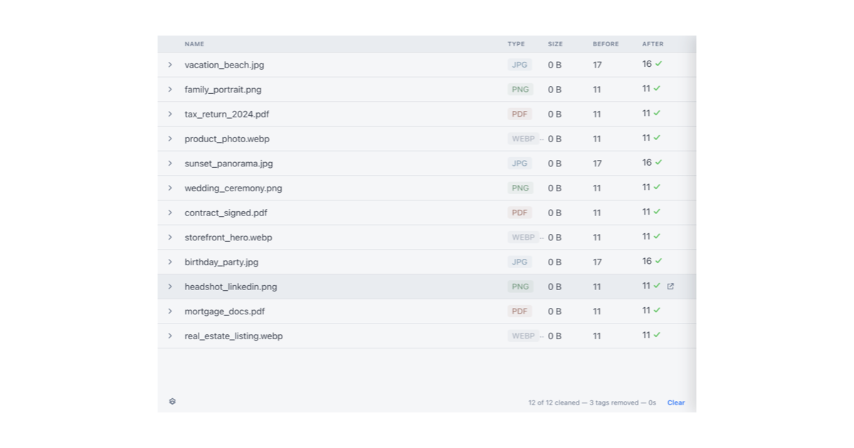 ExifCleaner — Metadata, removed. · Twitter