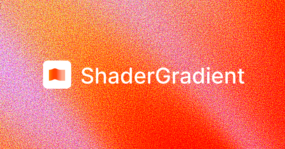 Shader Gradient · Twitter
