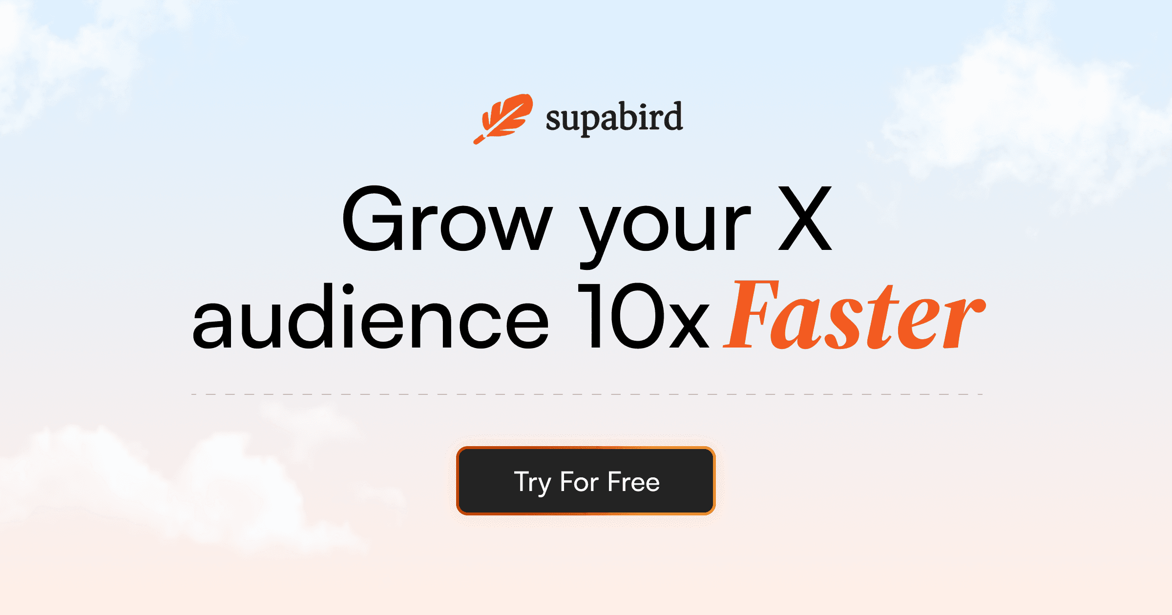 Grow your X audience 10x faster with SupaBird · Twitter