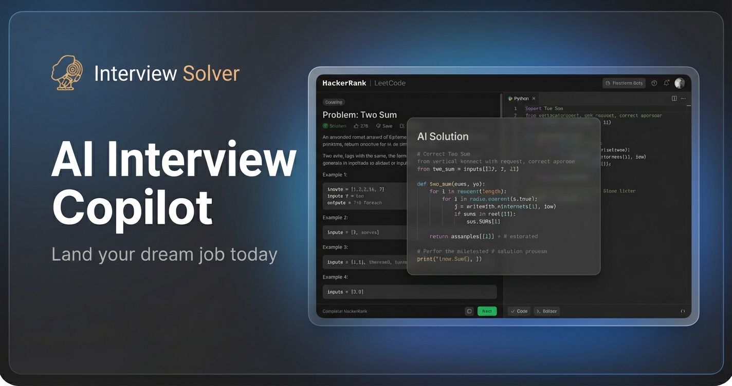 Interview Solver - AI Copilot for coding interviews
