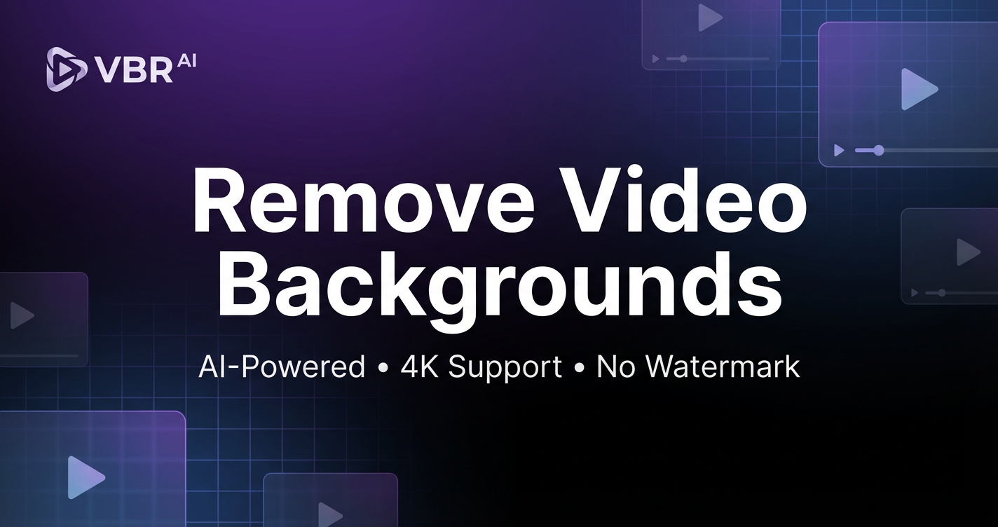 VBR AI — Video Background Remover Preview