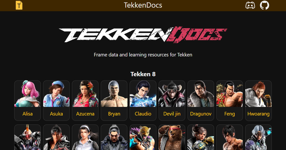 TekkenDocs - Frame data and resources for Tekken · Twitter