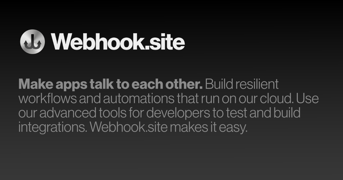 Webhook.site · Twitter