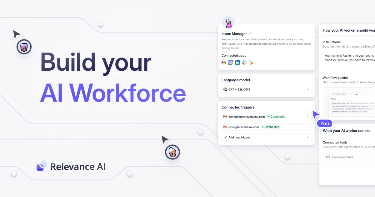 Specialist AI Agents for Every Task | Relevance AI · Twitter