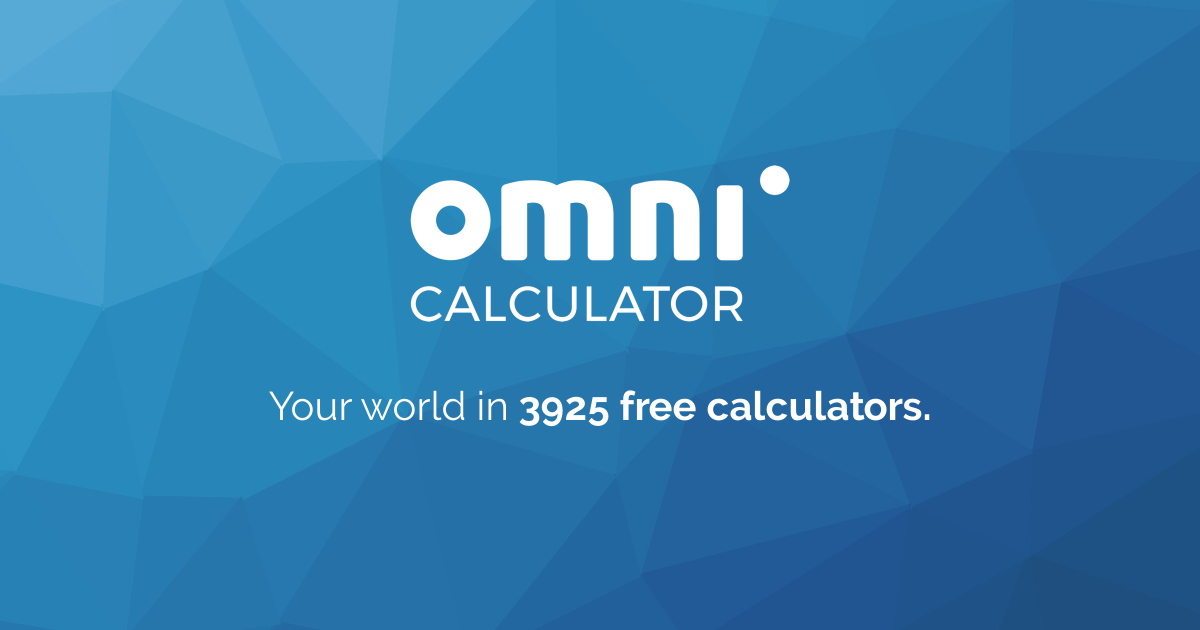 Omni Calculator · Twitter