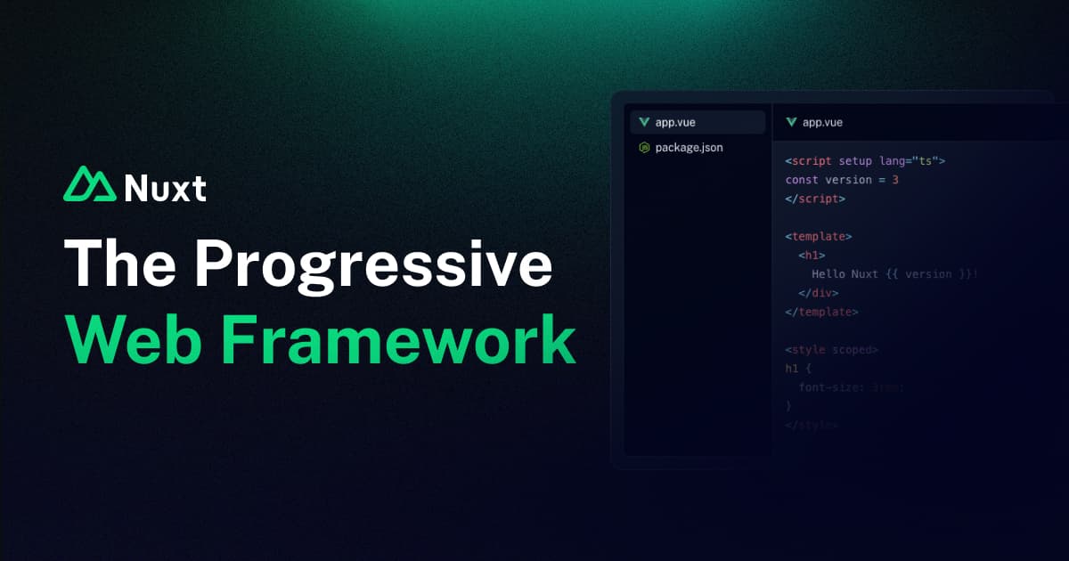 Nuxt: The Full-Stack Vue Framework · Twitter