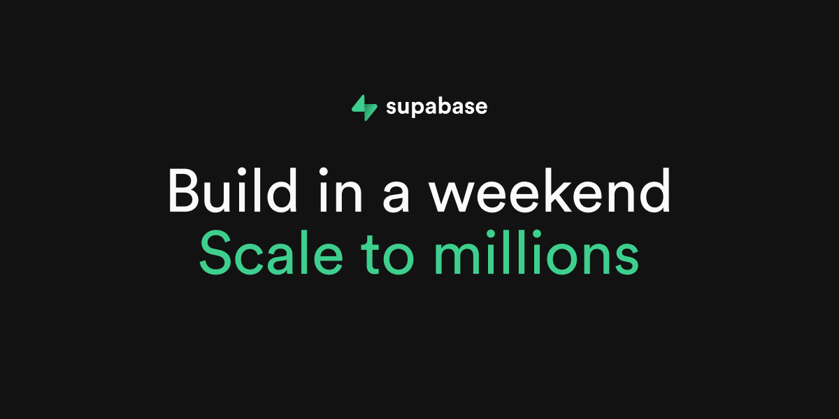 Supabase | The Postgres Development Platform · Twitter