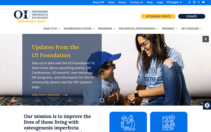 Osteogenesis Imperfecta Foundation (OIF) Homepage
