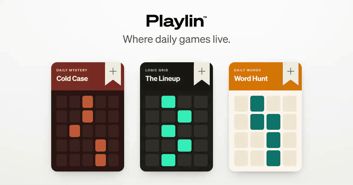 Playlin — Where Daily Games Live | Curated Daily Web Games · Twitter