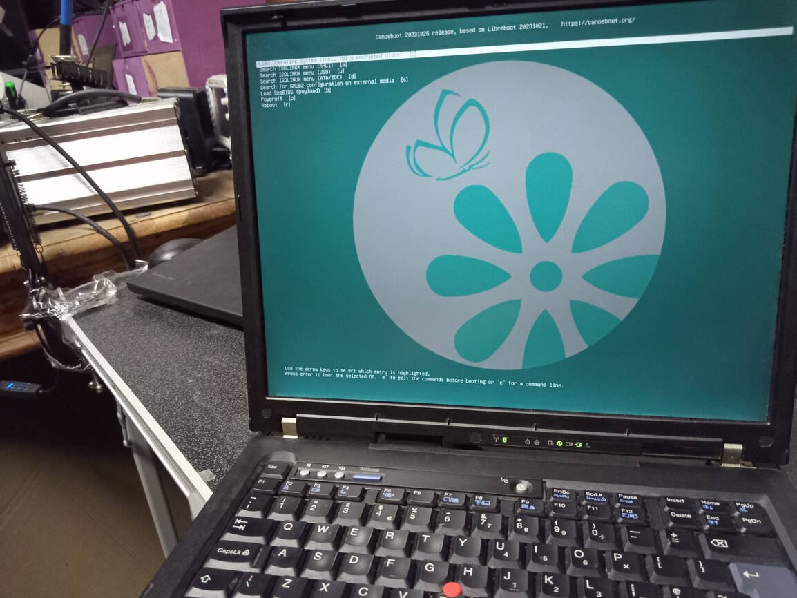 Canoeboot – Free, Libre BIOS/UEFI boot firmware
